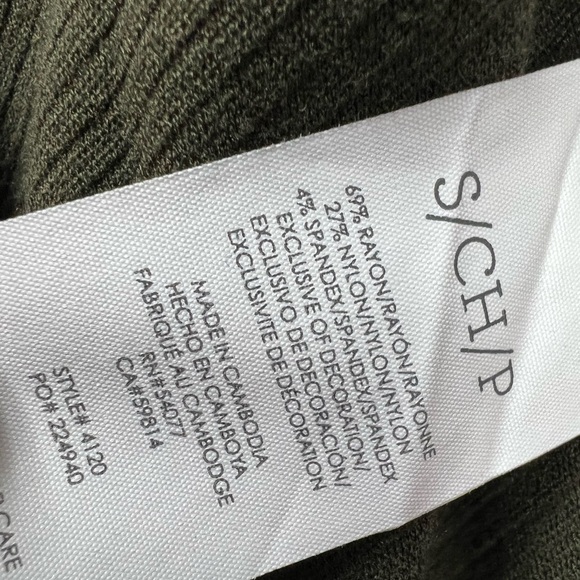 CAbi Women's Small Olive Green Academy Blazer 4120 Asymmetric Zip Stretch Jacket - Picture 5 of 7